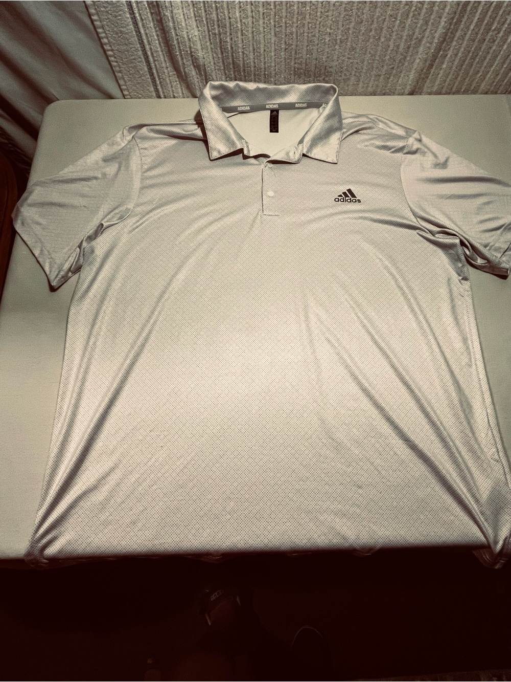 Adidas Golf Men's Short Sleeve Micro-Mesh Polo Shirt Light Grey Size XL